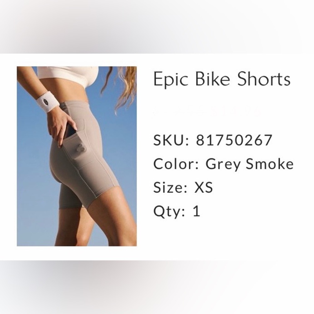 NWOT FP Bike Shorts size XS